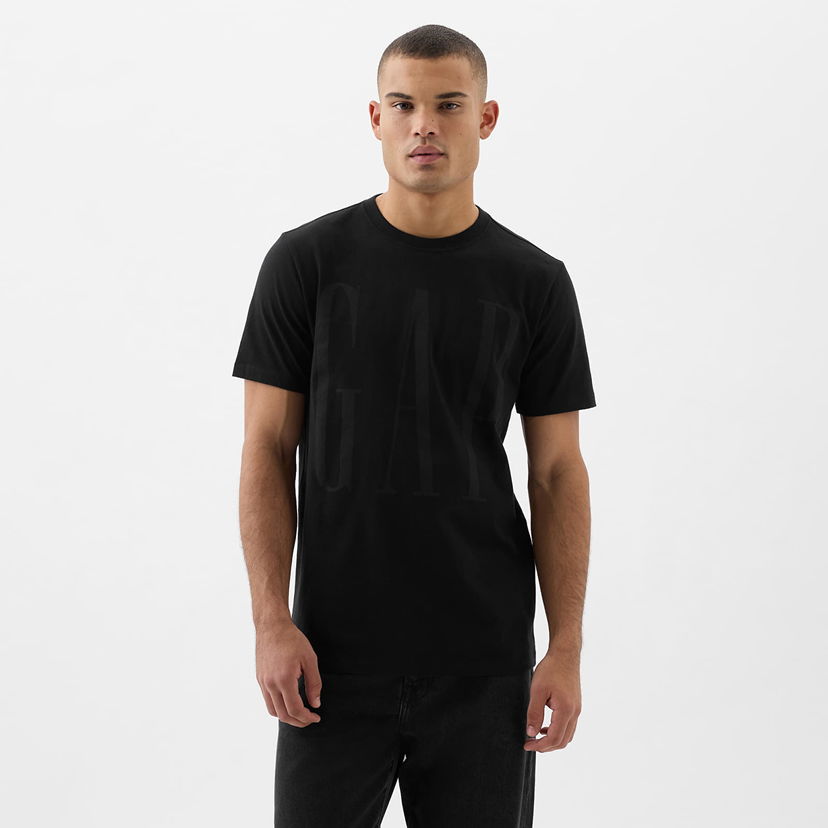 Majica GAP Logo Tee True Black V2 Črna | 866774-00