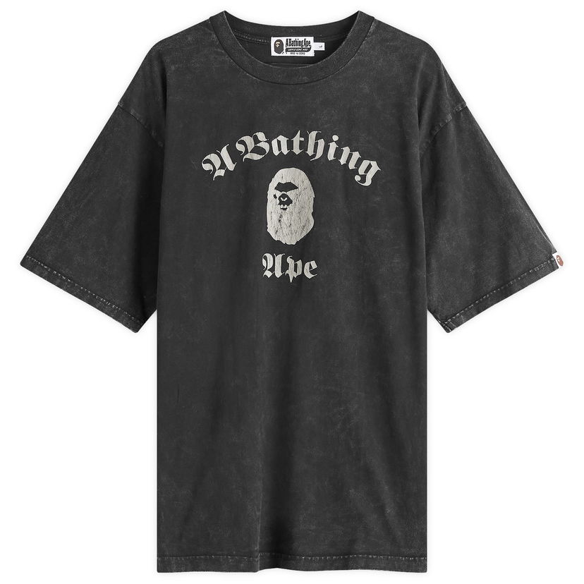 Majica BAPE A Bathing Ape Over Dye T-Shirt Črna | 001CSK301009M-BLK