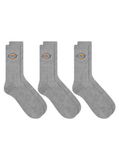 Nogavice Dickies Valley Grove Socks 3-Pack Siva | DK0A4X82-GYM