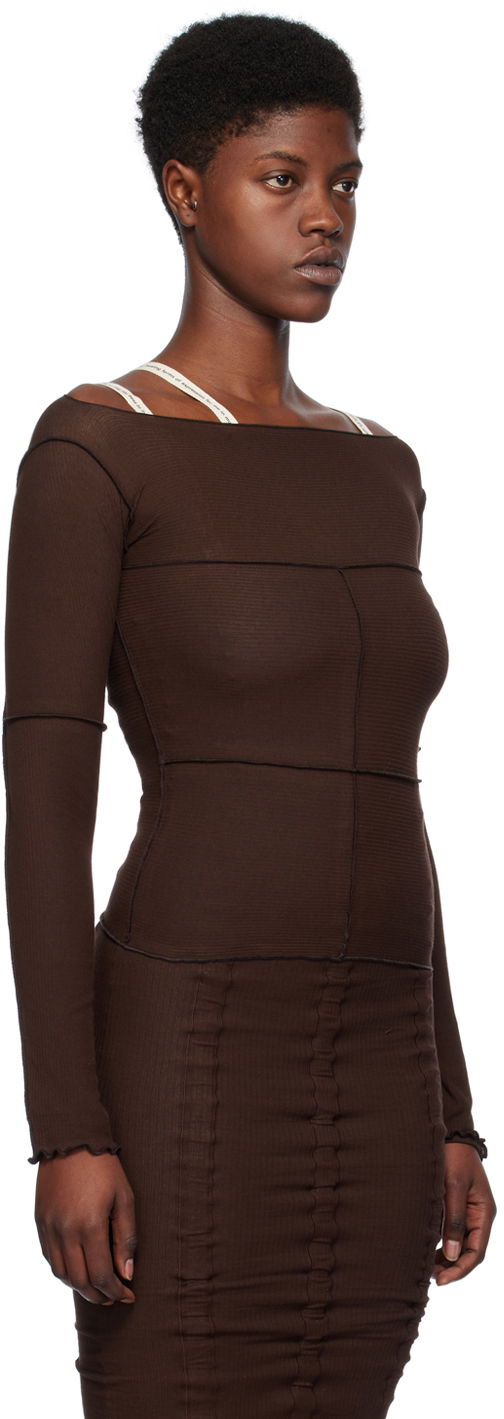 Majica Baserange Cinder Long Sleeve Top Rjava | TOCL-RB-SP24, 1