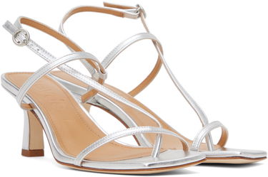Modni dodatki Aeyde Aeyde Elise Heeled Sandals Kovinski | A11-HS-ASTS65CI-0121-920-007, 3
