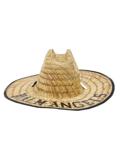 Klobuk Palm Angels Rafia Logo Bucket Hat Bež | PWLA028S23MAT0016110