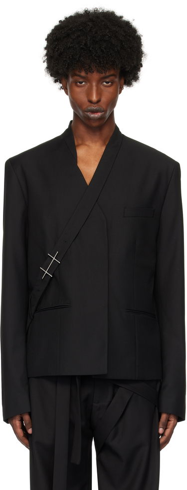 Telovnik HELIOT EMIL Wrap Closure Blazer Črna | AW24_M_04_045_BLK01, 0
