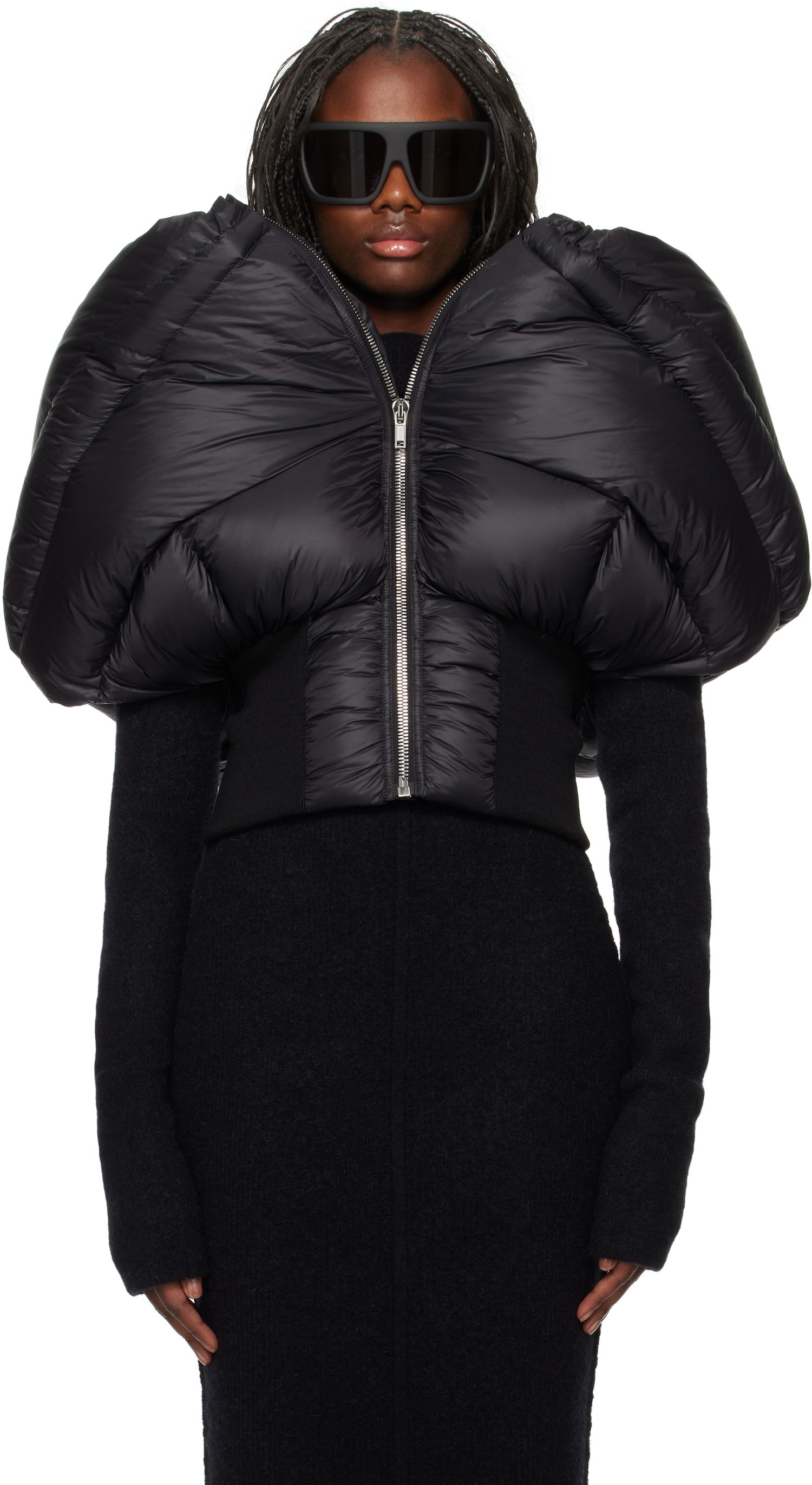 Puhovka Rick Owens Down Jacket Mini Črna | RO02D3790 NPDX, 0