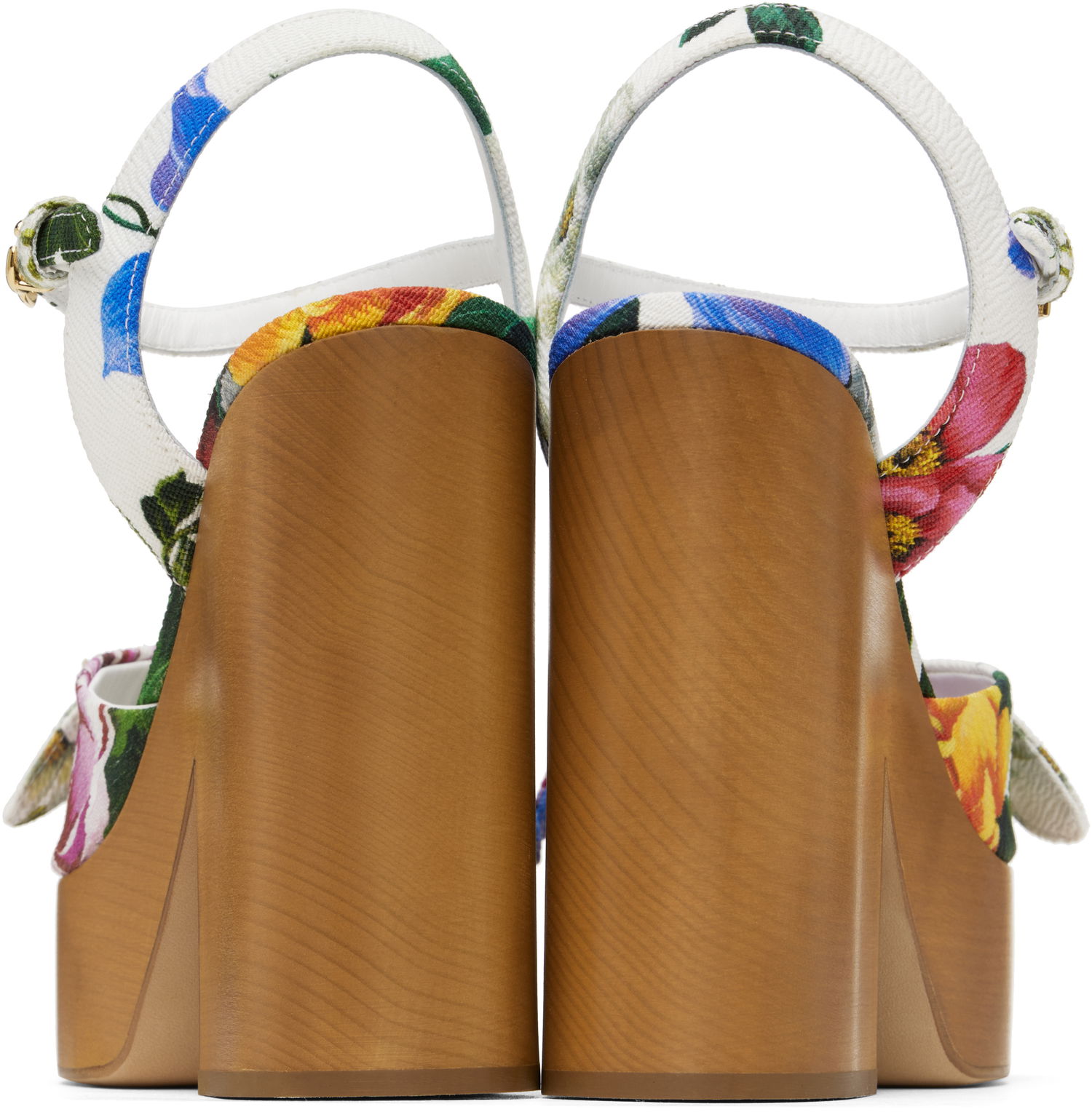 Modni dodatki Dolce & Gabbana Dolce&Gabbana Jacquard Platform Heeled Sandals Večbarvna | CZ0322 A6P73, 1