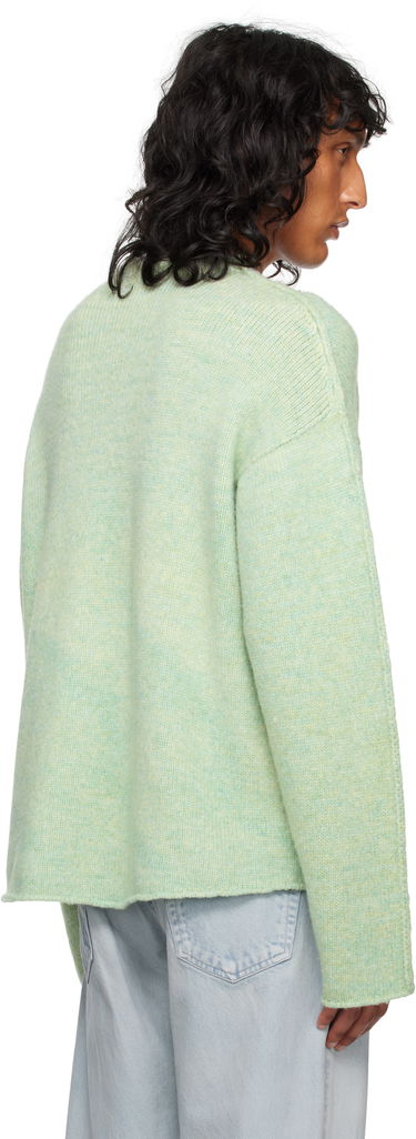 Pleteni pulover The Row Mumford Wool Blend Crewneck Sweater Zelena | 810-Y845, 2