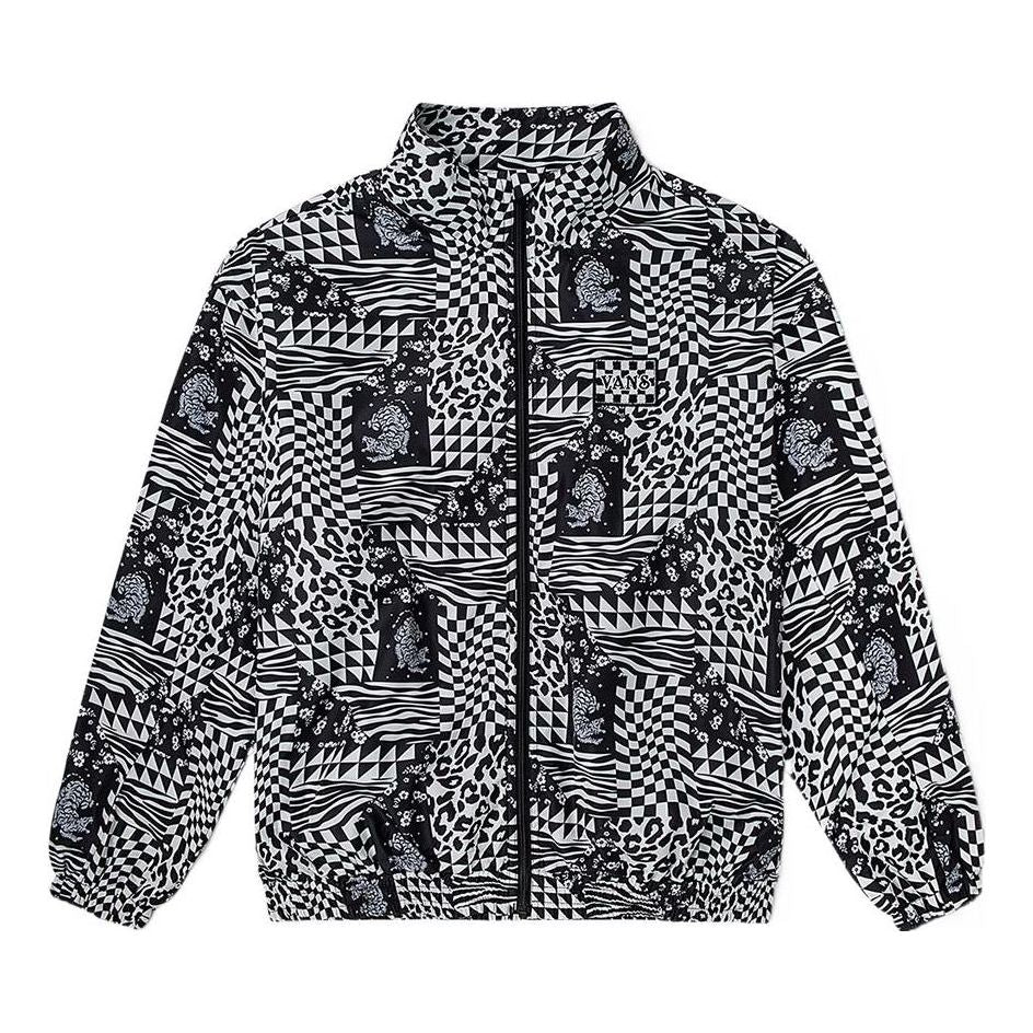 Vetrovka Vans Vans Grid Full Print Jacket Črna | VN0A5H9T7TO, 0