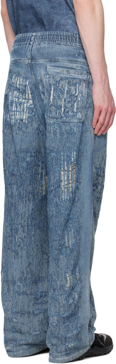 Trenirka Diesel Diesel D-Enimos-FSG Acid Wash Drawstring Lounge Pants Modra | A18936-068RQ-01, 2