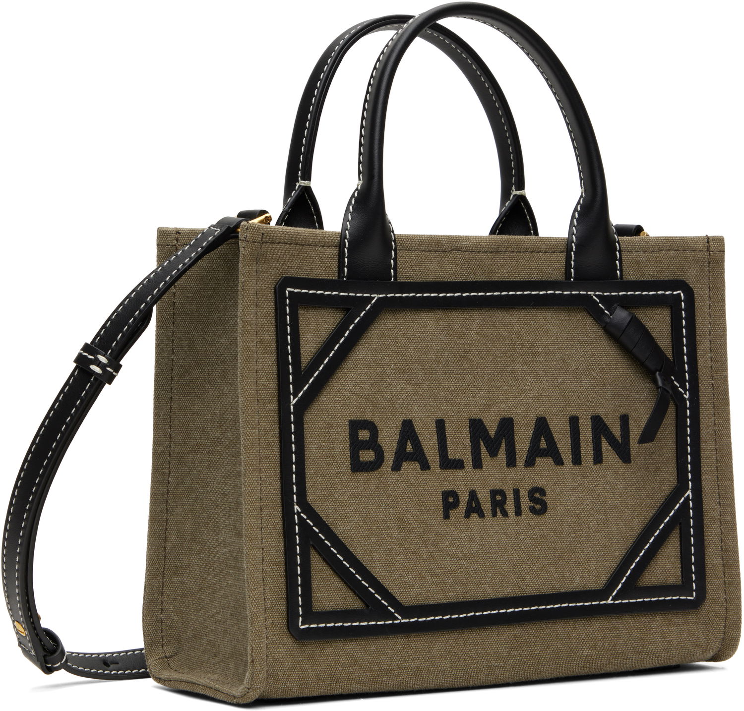 Tote bag Balmain Balmain B-Army Small Tote Bag Zelena | DN1FE809TDVY, 1