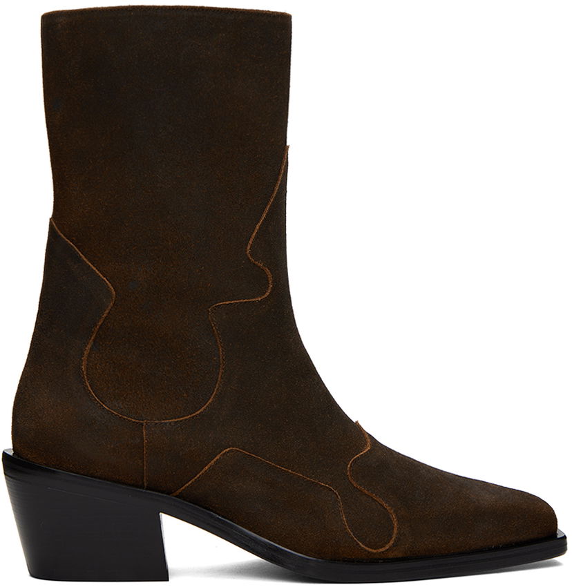 Oblačila Eckhaus Latta Brown Cowboy Boots Rjava | FEKLMCOWB05106