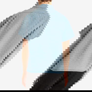 Srajce thisisneverthat Thisisneverthat Washed Denim Short Sleeve Shirt, Size Small Modra | TNCO0DSHTS01-WABL, 3