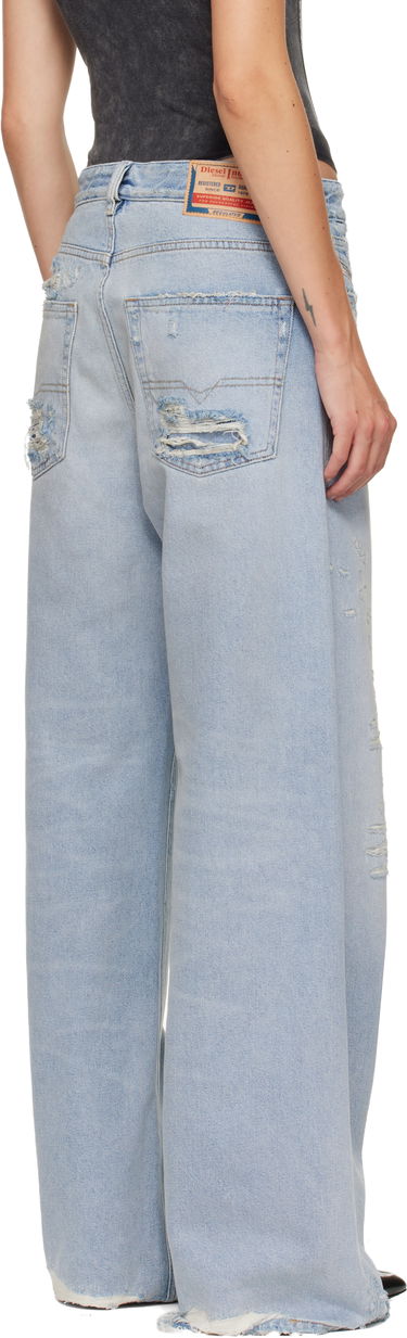 Kavbojke Diesel Relaxed Distressed Wide-Leg 1996 D-Sire Jeans Modra | A06925 09M53, 2