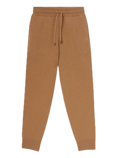 Trenirka Burberry Monogram Motif Cashmere Blend Jogging Pants Bež | 8037510