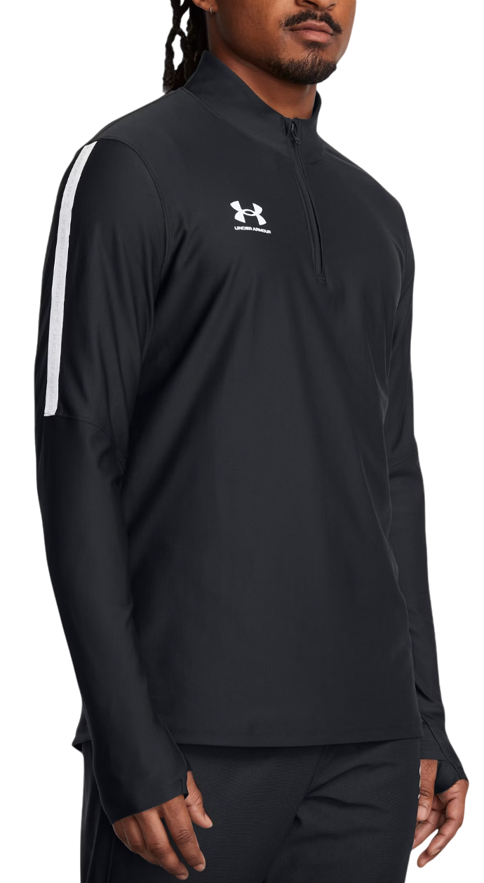 Pulover Under Armour Zip Sweatshirt Črna | 1382114-003