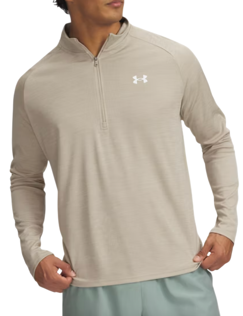 Pulover Under Armour Under Armour Tech Textured 1/2 Zip Sweatshirt Bež | 1382797-299