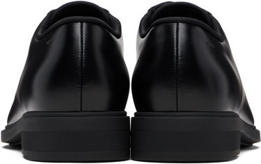 Nega čevljev BOSS Leather Derby Shoes with Piped Trims Črna | 50499719, 2
