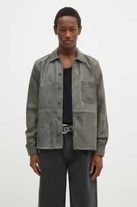 Samsoe Samsoe Saruffo X C Leather Shirt Jacket