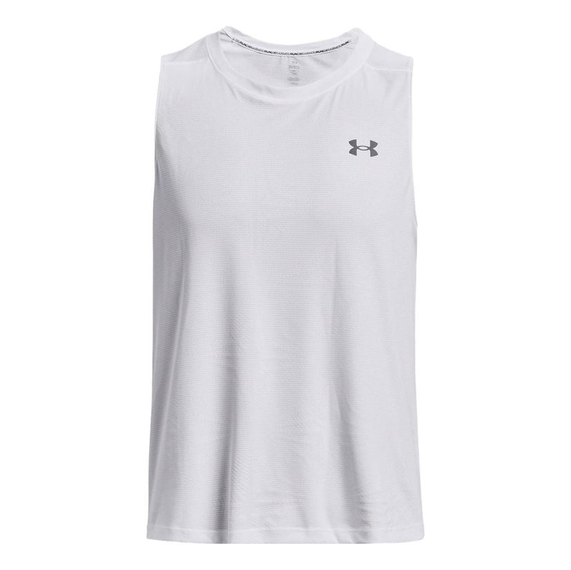 Majica brez rokavov Under Armour Launch Elite Men's Running Tank Top Bela | 1376994-100