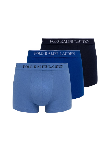 Boksarice Polo by Ralph Lauren Cotton Trunk - 3 Pack Modra | 714835885009