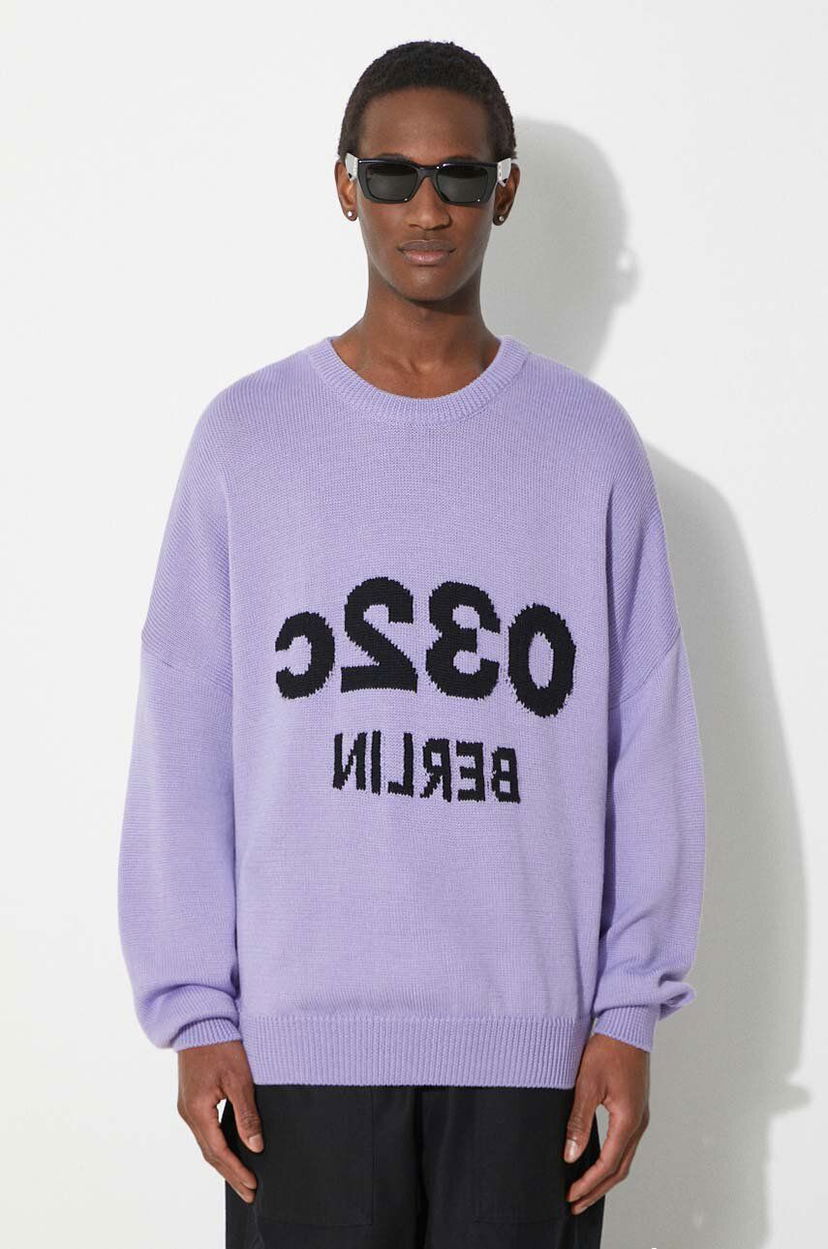 Pleteni pulover 032C Sweater Crewneck Lila | SS24.K.1011