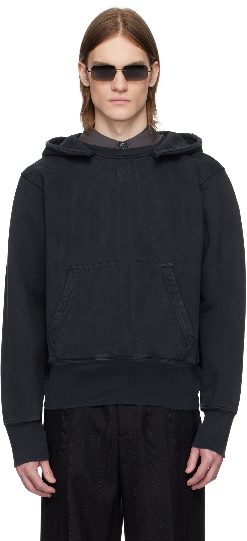 Pulover OUR LEGACY Our Legacy Relic Hoodie Črna | M2256RPB