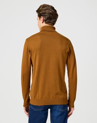 Pleteni pulover Wrangler Wrangler Turtleneck Sweater Rjava | 112357293:XXL