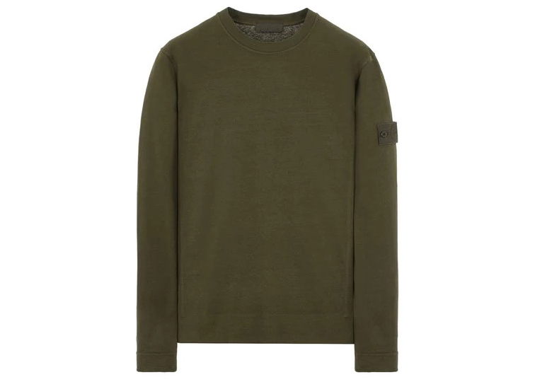 Pleteni pulover Stone Island Felpa Ghost Crewneck Zelena | 611F3 / 7815611F3 V0054, 0