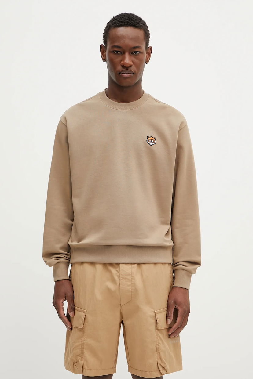 Pulover KENZO Kenzo Tiger Crest Sweatshirt Bež | FF55SW2624MF.10