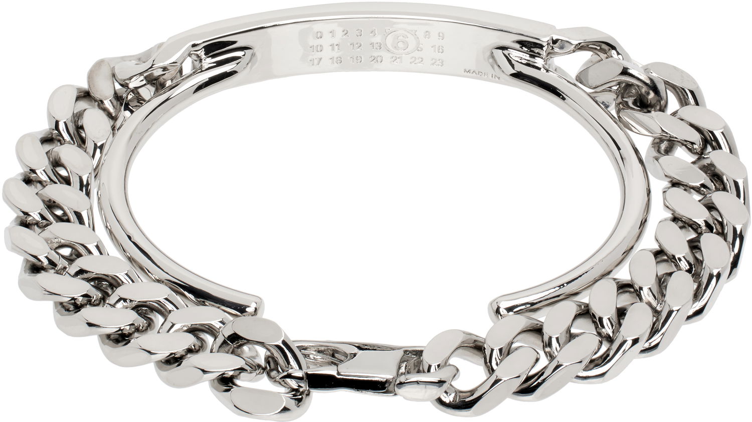 Zapestnica Maison Margiela MM6 Maison Margiela ID Tiered Chain Bracelet Kovinski | SM6UY0098 P8371, 1