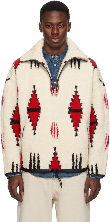 Pleteni pulover ISABEL MARANT Isabel Marant Marlo Fleece Pullover Bela | 25PMA0061HA-C1C03H, 0