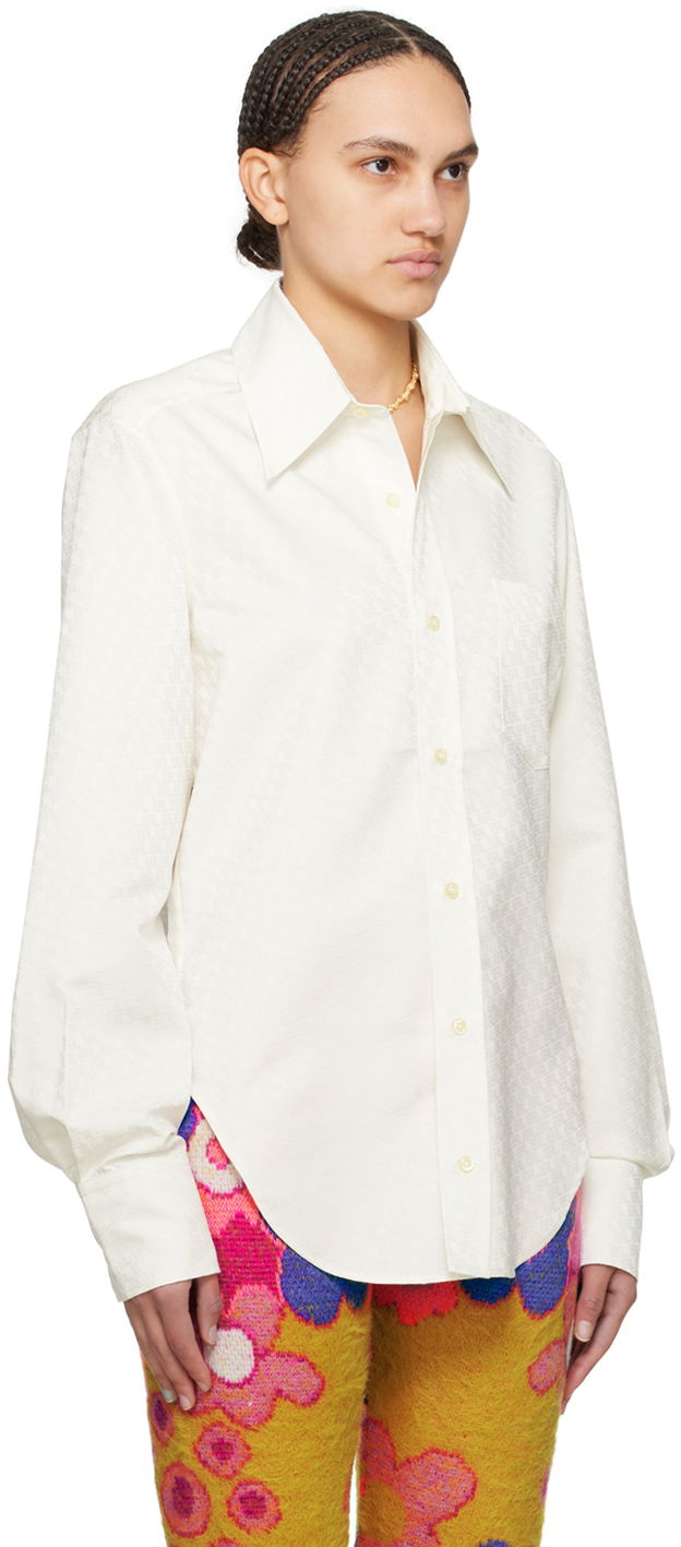 Srajce ERL White Button-Up Shirt Bela | ERL08B002, 1