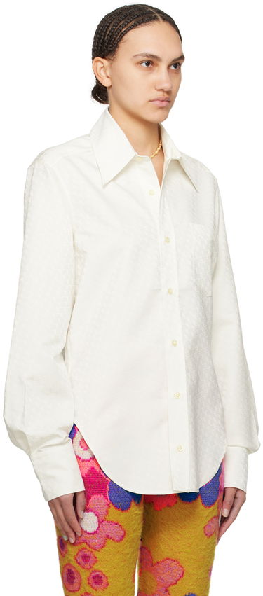 Srajce ERL White Button-Up Shirt Bela | ERL08B002, 1