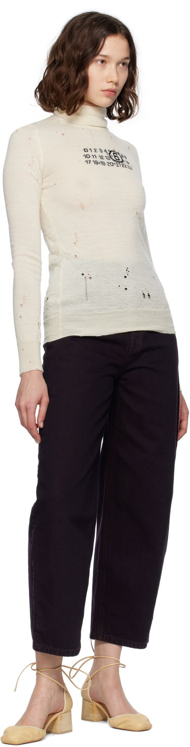 Kavbojke Maison Margiela MM6 Maison Margiela Barrel-Leg Jeans Bordo | S52LA0268 M30032, 3
