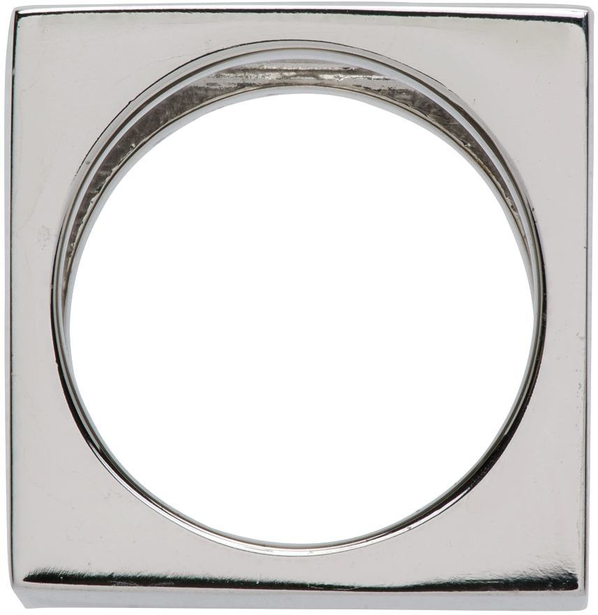 Prstan We11done Square Logo Dice Ring Kovinski | WD-AJ1-22-703-U-BW, 1
