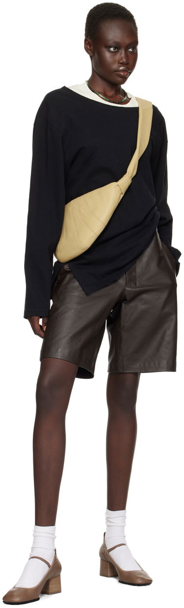 Torbice za okoli pasu LEMAIRE Small Croissant Shoulder Bag Zelena | BG0003 LL0018, 3