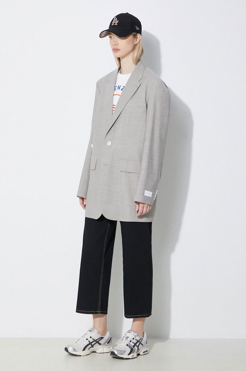Telovnik KENZO Solid Kimono Blazer Siva | FE52VE2469RB.96