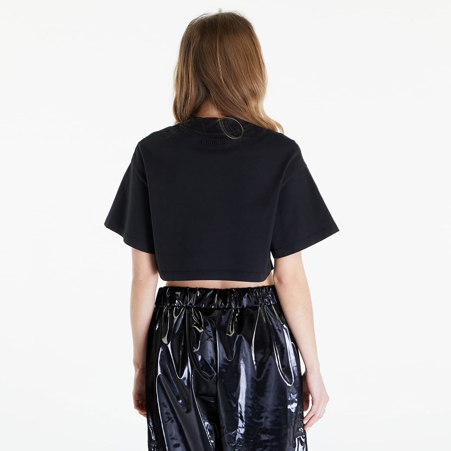 Krop-top Reebok Washed Cropped Tee Washed Black Črna | RWAA001C99JER0021000, 1