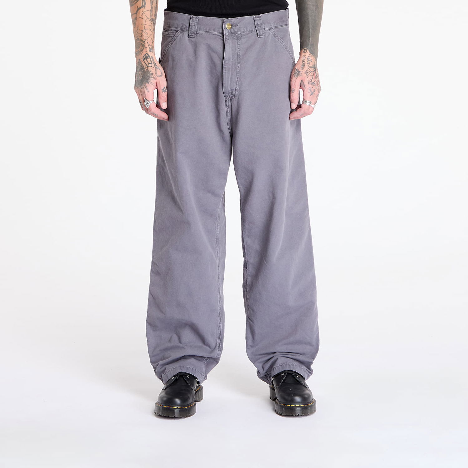 Hlače Carhartt WIP Pants OG Single Knee Pant Graphite Stone Dyed S Siva | I033754.874J, 0