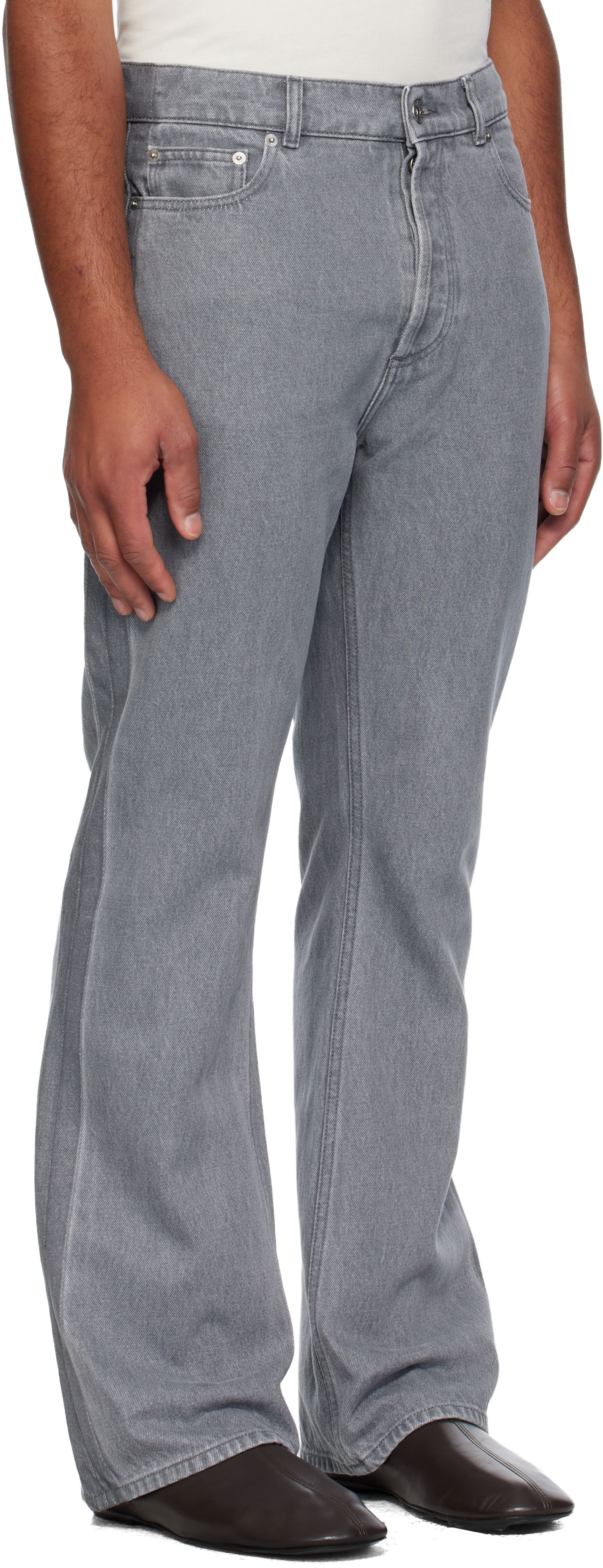 Kavbojke JW Anderson JW Anderson Bootcut Jeans Siva | DT0121-PG1837, 1