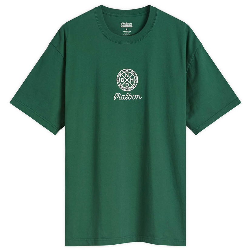Majica Neighborhood Neighborhood x Malbon Golf SS-2 Tee, Size L Zelena | 251PC54N-ST02-GRN
