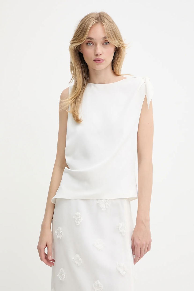Majica brez rokavov Samsoe Samsoe Samsoe Samsoe Saalbero Sleeveless Top Bela | F25200101