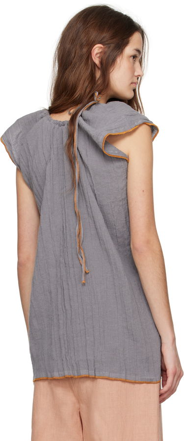Majica brez rokavov Baserange Baserange Max Draped Blouse Siva | TOMX-LC-SP25, 2