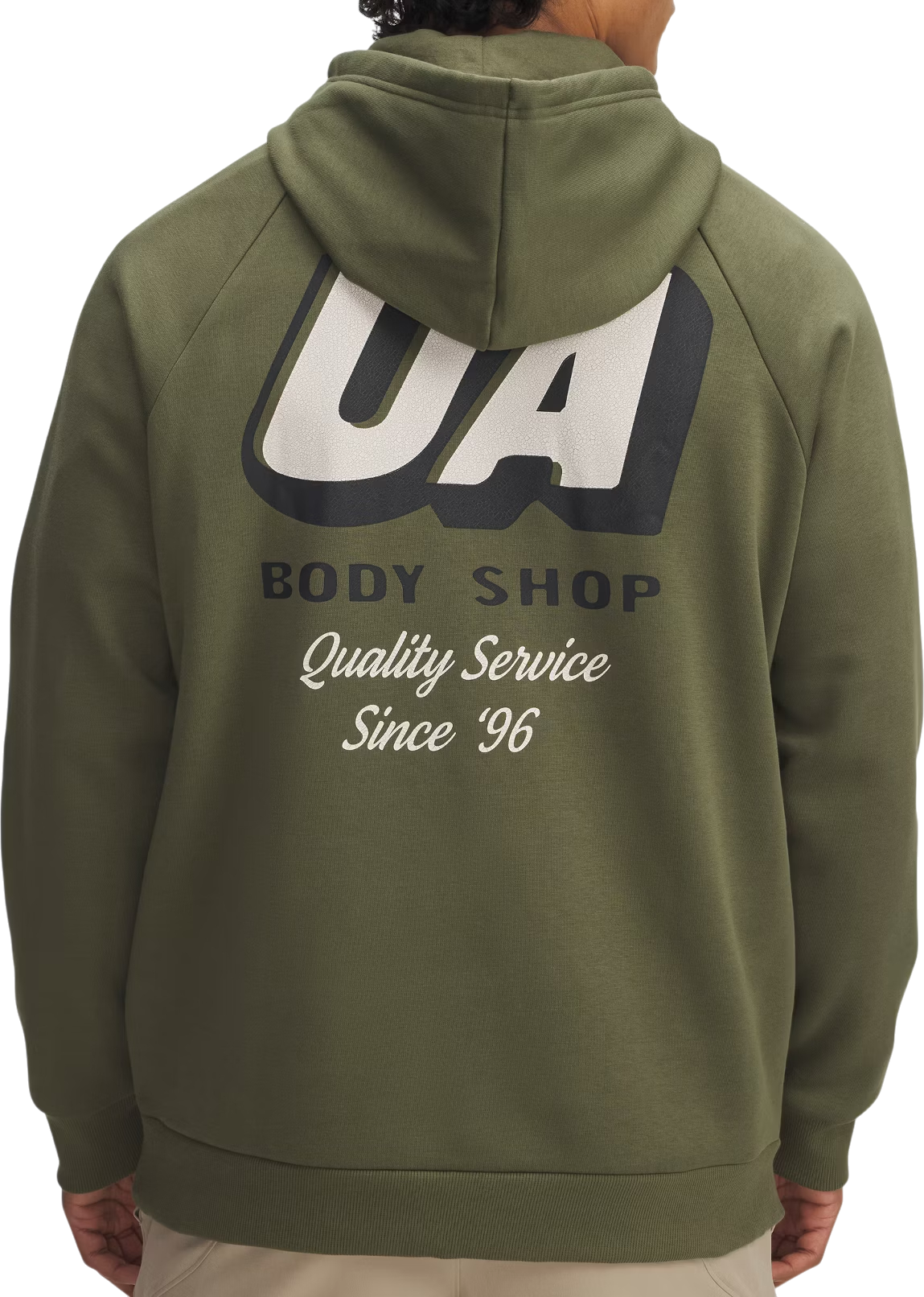 Pulover Under Armour Rival Fleece Hooded Sweatshirt with 'We lift it all' Design Zelena | 6003955-390, 1