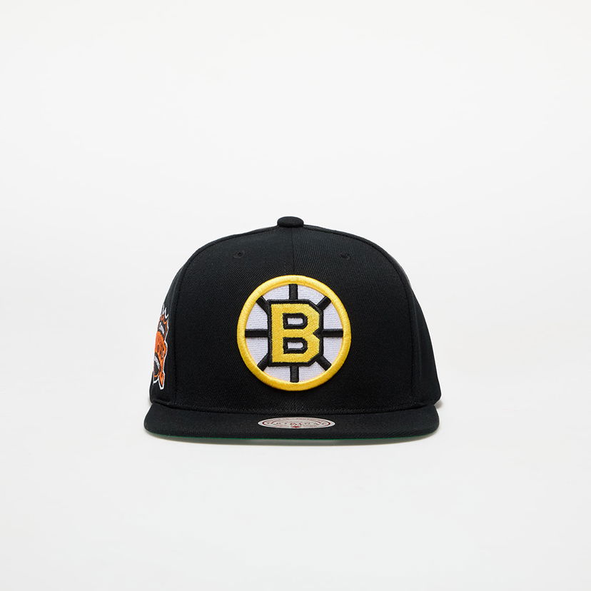 Kapa Mitchell & Ness Conference Patch Snapback Boston Bruins Cap Črna | HS8582-BBNBLCK