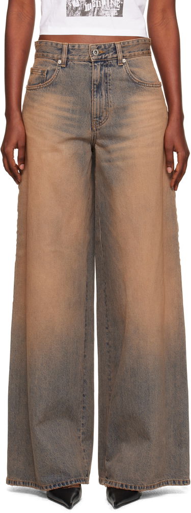 Kavbojke We11done We11done Wide Leg Jeans Rjava | WD-DP2-25-339-W-BG, 0