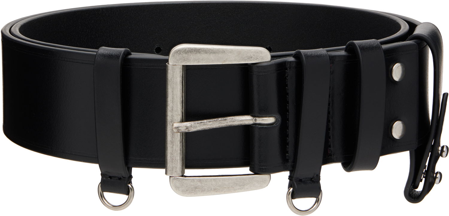 Pasovi Ann Demeulemeester Ann Demeulemeester Janke Leather Belt Črna | 2520-W-BE02-LT128-099, 0