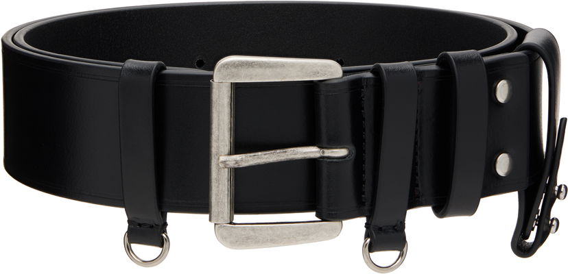Pasovi Ann Demeulemeester Ann Demeulemeester Janke Leather Belt Črna | 2520-W-BE02-LT128-099