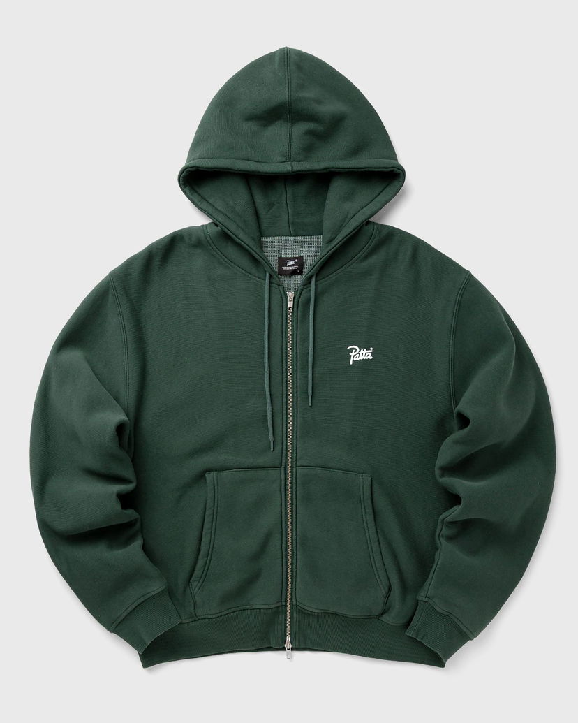 Pulover Patta Classic Zip Up Hooded Sweater Zelena | POC-AW25-2050-331-0009-201