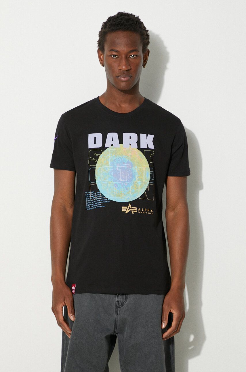 Majica Alpha Industries T-Shirt With Print Črna | 108510.556, 0