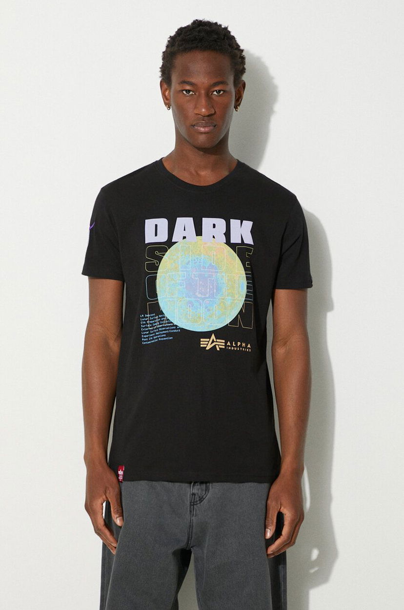 Majica Alpha Industries T-Shirt With Print Črna | 108510.556